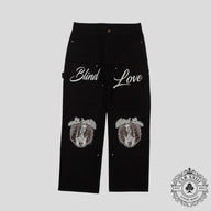 Blind Love Mary Studded Carpenter Jeans in Black