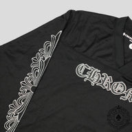 Chrome Hearts Mesh Warm Up Long Sleeve Jersey in Black