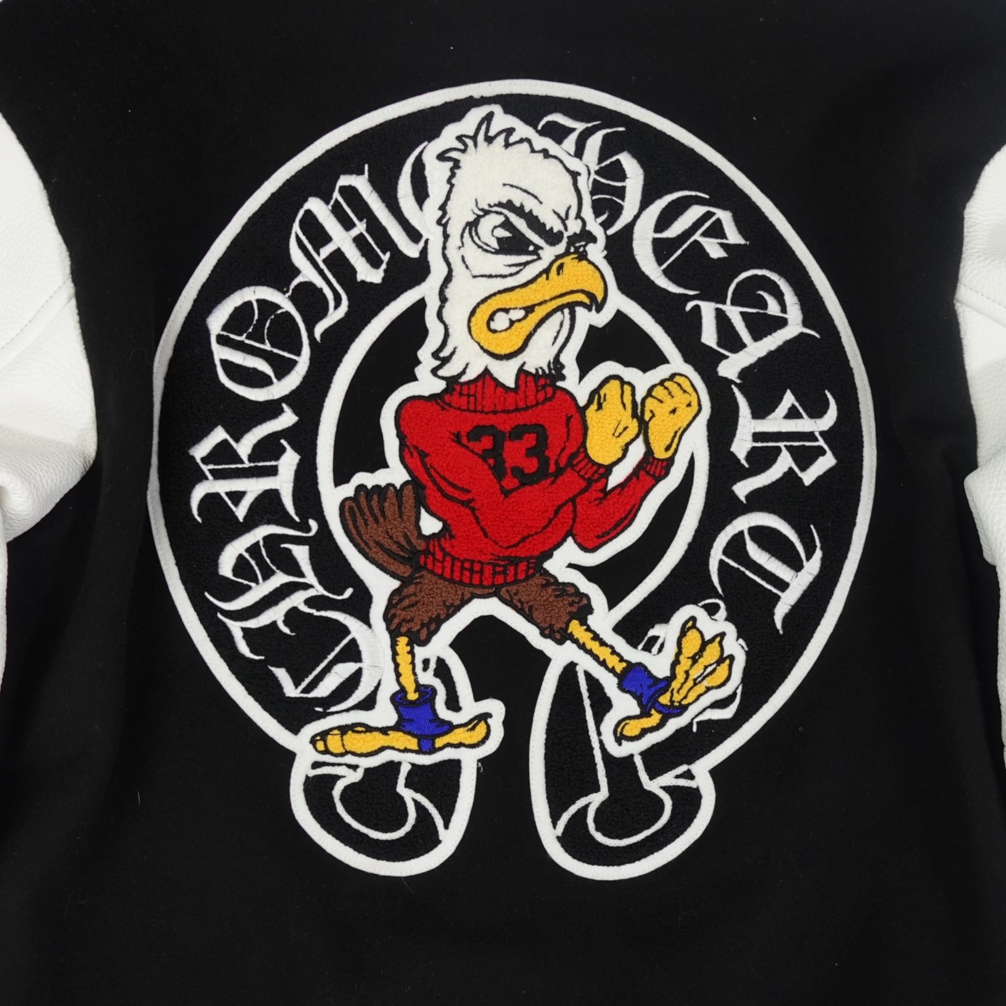 Chrome Hearts Eagle Patch Varsity Jacket