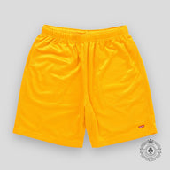 Supreme Small Box Logo Baggy Mesh Shorts in Gold