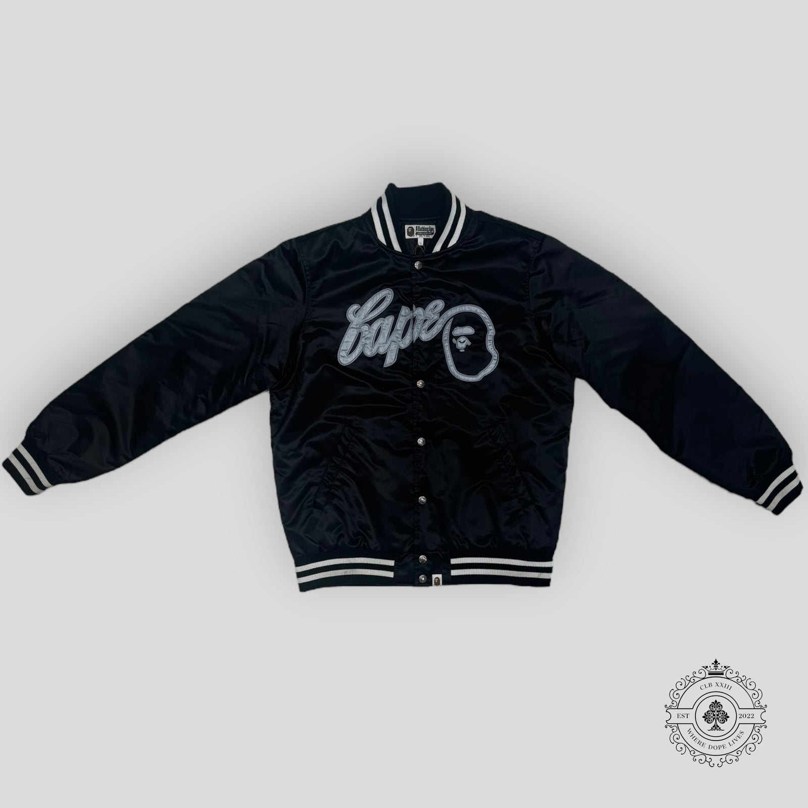 Bape Baseball Jacket FW21 in Black