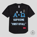 Supreme Alpha Omega Baseball Jersey in Black