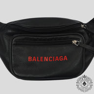 Balenciaga Leather Logo Waist Bag
