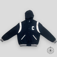 Celine Hooded Teddy Coat in Black