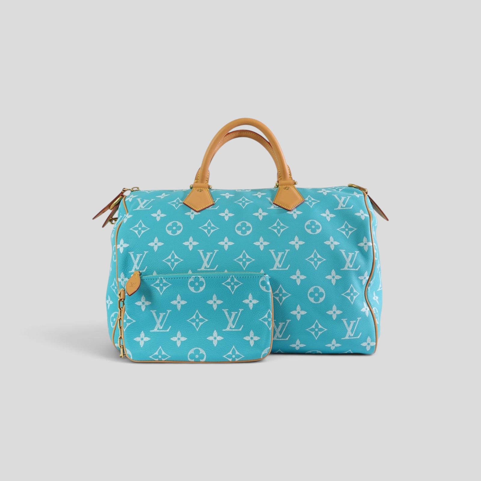 Louis Vuitton Speedy P9 Bandoulière Calfskin Bag, front view