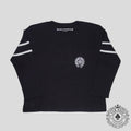 Chrome Hearts 33 Horseshoe Logo Women's Long Sleeve Tee in Black