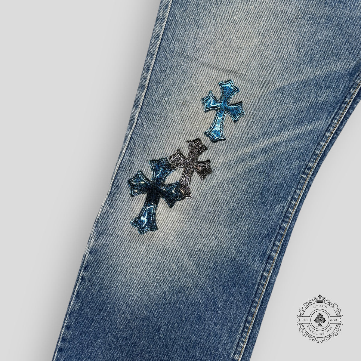 Chrome Hearts Galaxy Patch Jeans