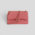 Chanel Caviar Leather Jumbo Quilted Flap Bag in Pink