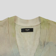 Amiri Watercolor Cardigan in Multicolor
