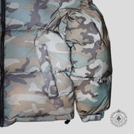 Supreme FW18 Reflective Down Jacket in Woodland Camo - Preowned
