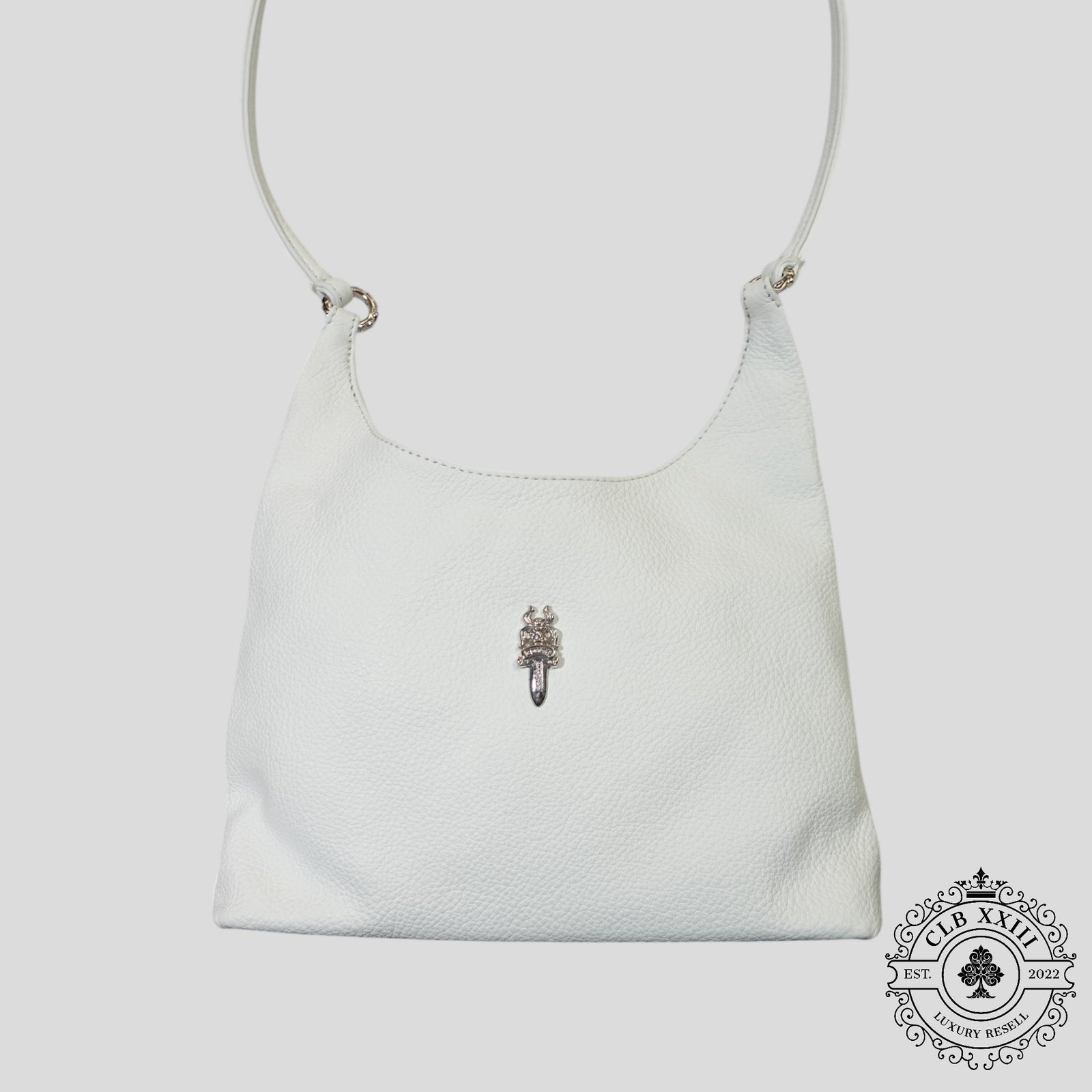 Chrome Hearts Viv Bag in White