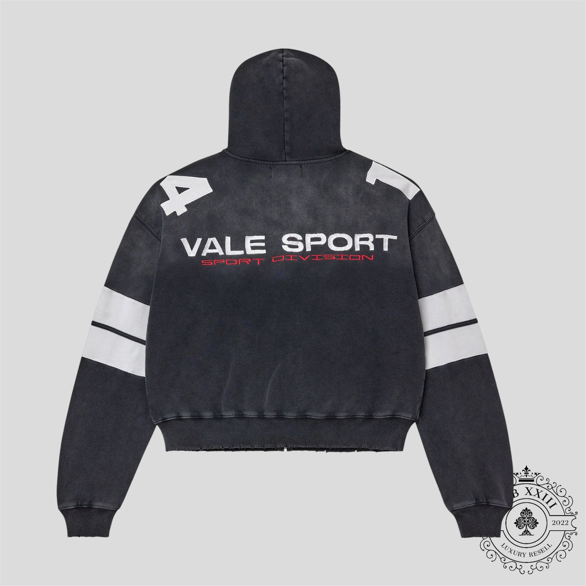 Vale Jerzee Zip Up Hoodie in Black