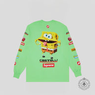 Supreme SpongeBob/Castelli Racing L/S Tee in Green