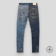 Purple Brand Dirty Mid-Dark Indigo Printed Denim Jeans