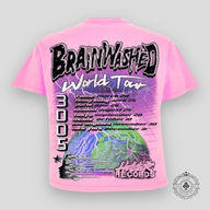 Hellstar Brainwashed World Tour T-Shirt in Pink