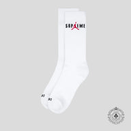 Supreme X Air Jordan Crew Socks in White