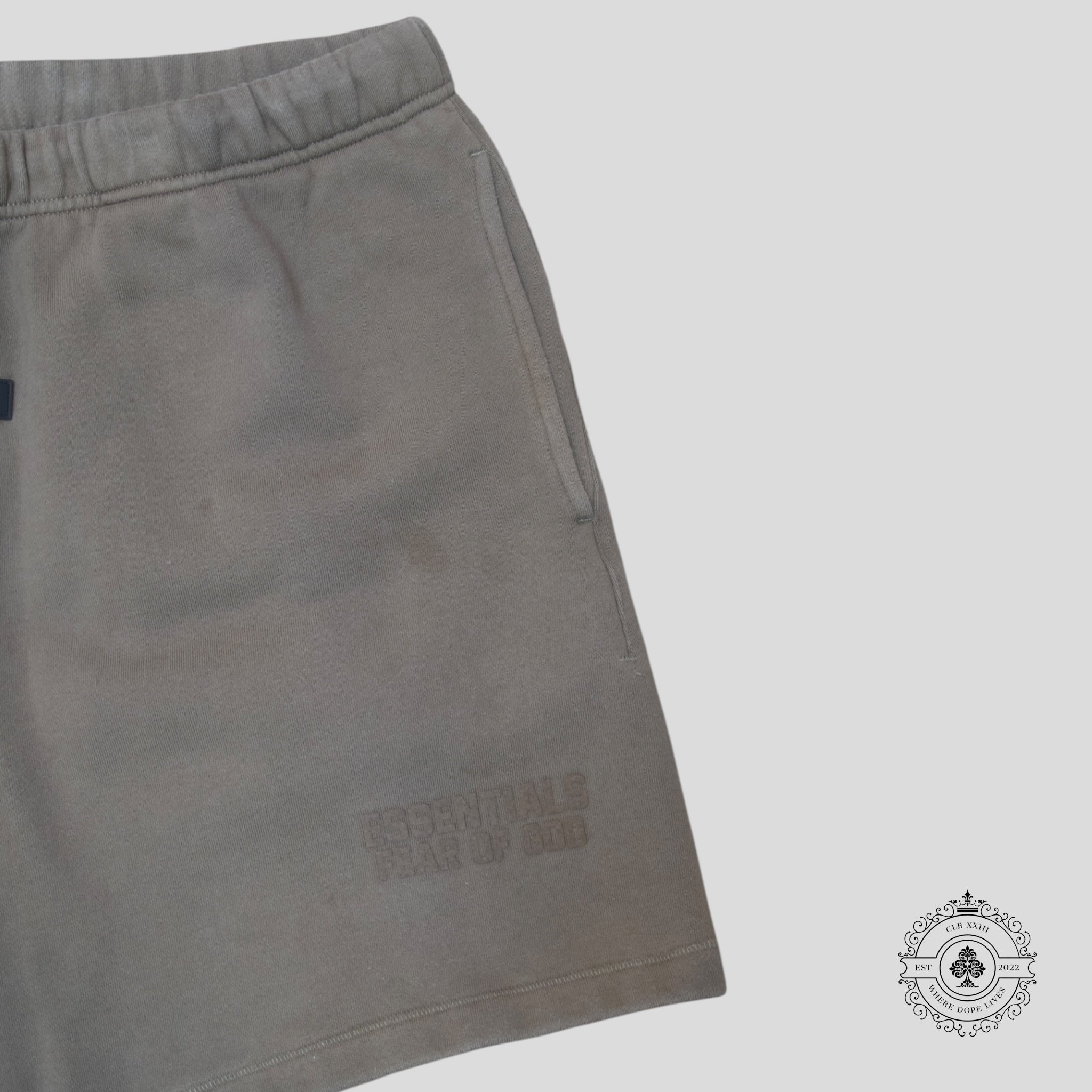 Fear of God Essentials Sweat Shorts in Wood - Preowned