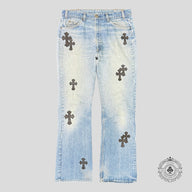 Chrome Hearts Cross Patch Jeans