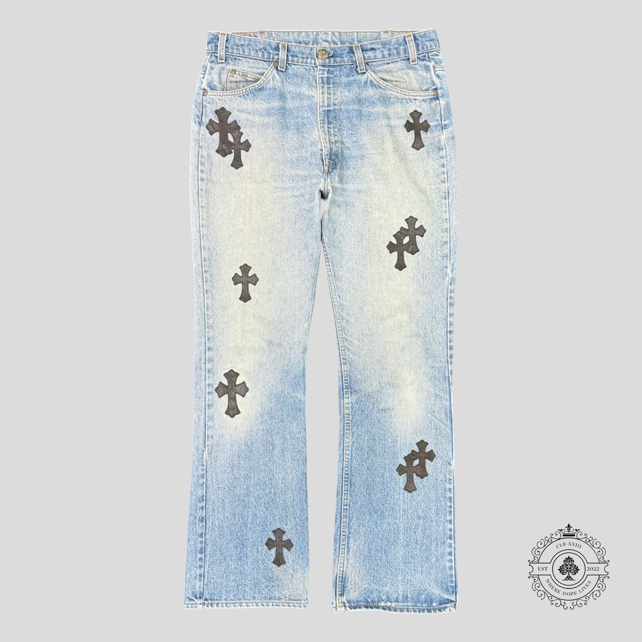 Chrome Hearts Cross Patch Jeans
