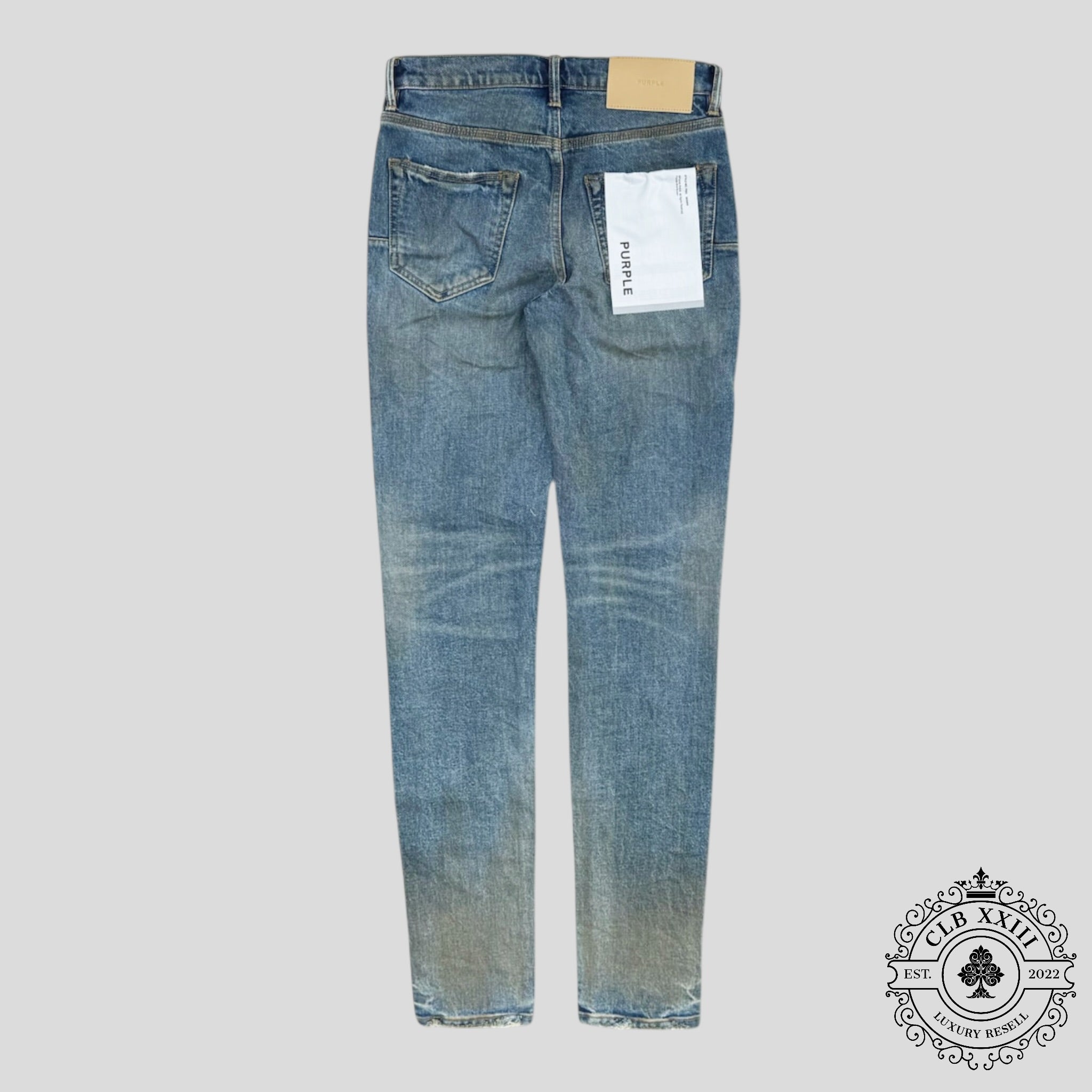 Purple Brand P001 Skinny Jeans in Cracked Bronze