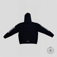 Chrome Hearts Vertical FU Logo Hoodie in Black/White