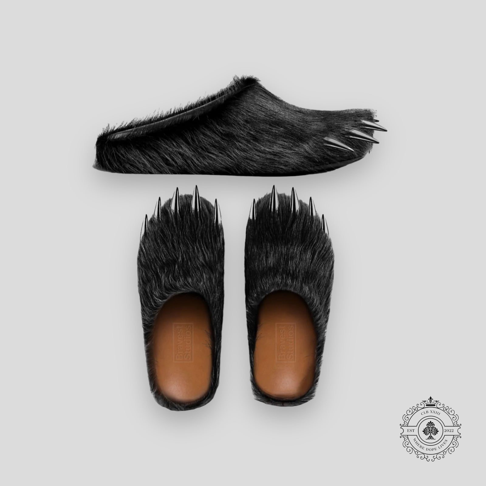 Bravest Studios Black Bear Claw Mules