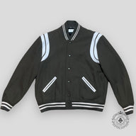Saint Laurent Varsity Teddy Jacket in Green