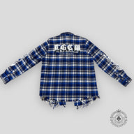 Amiri X TGCW Blue Flame Flannel Shirt