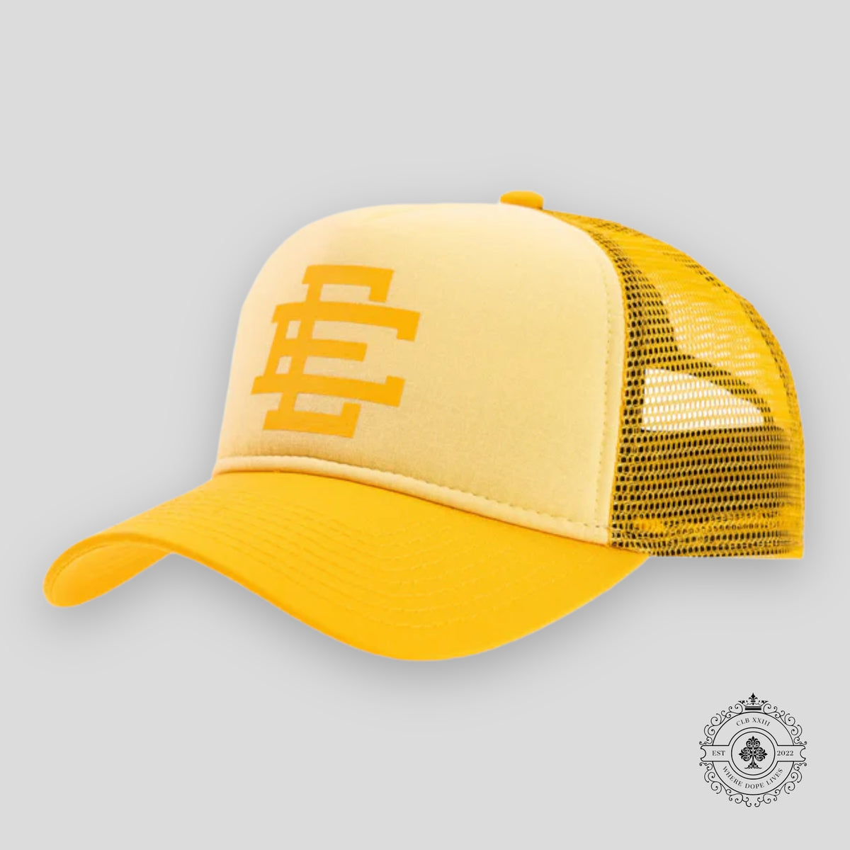 Eric Emanuel Trucker Hat in Light Yellow