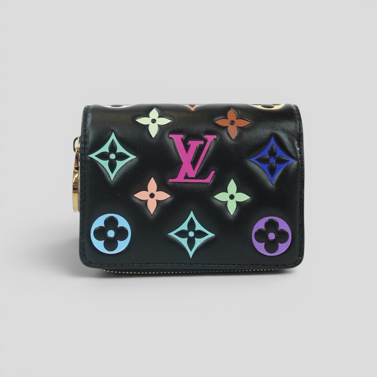 Louis Vuitton Takashi Murakami Lou Wallet in Black