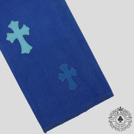 Chrome Hearts Levis Cross Patch Jeans in Blue