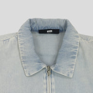 Fear of God Essential Denim Jacket in Light Wash