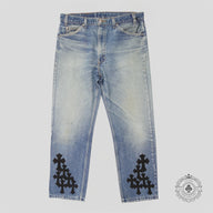 Chrome Hearts Cross Patch Jeans