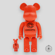 Bearbrick x Concepts Orange Lobster 100% & 400% Set