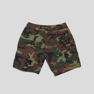 CLB XXIII Chrome Hearts camouflage polyamide board shorts with back pocket and logo detailing