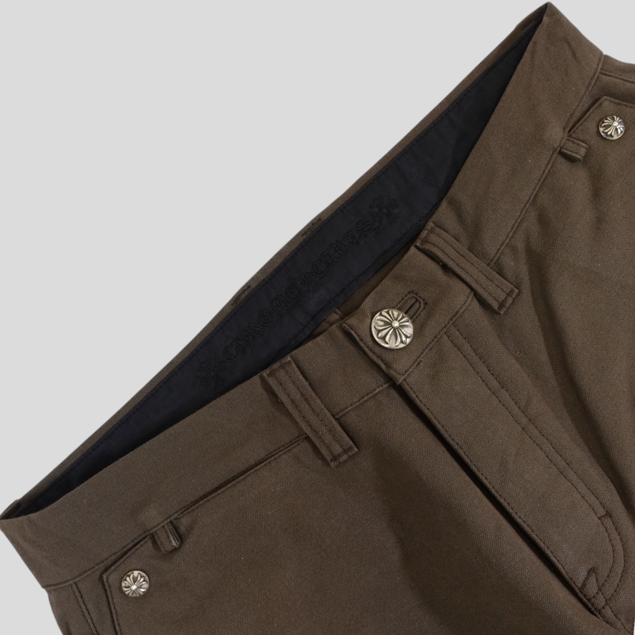 Chrome Hearts Double Knee Carpenter Pants in Brown