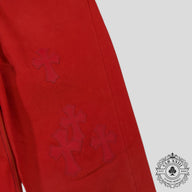 Chrome Hearts Levi Red Cross Patch Jeans