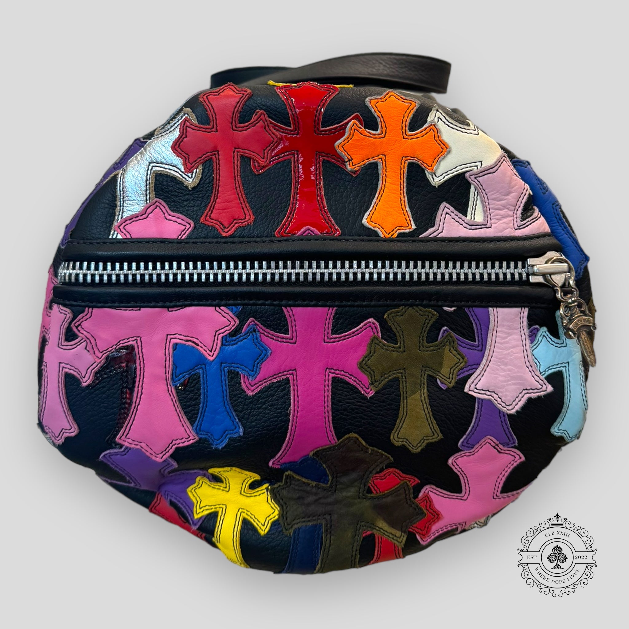 Chrome Hearts Multicolor Cross Patch Duffle Bag
