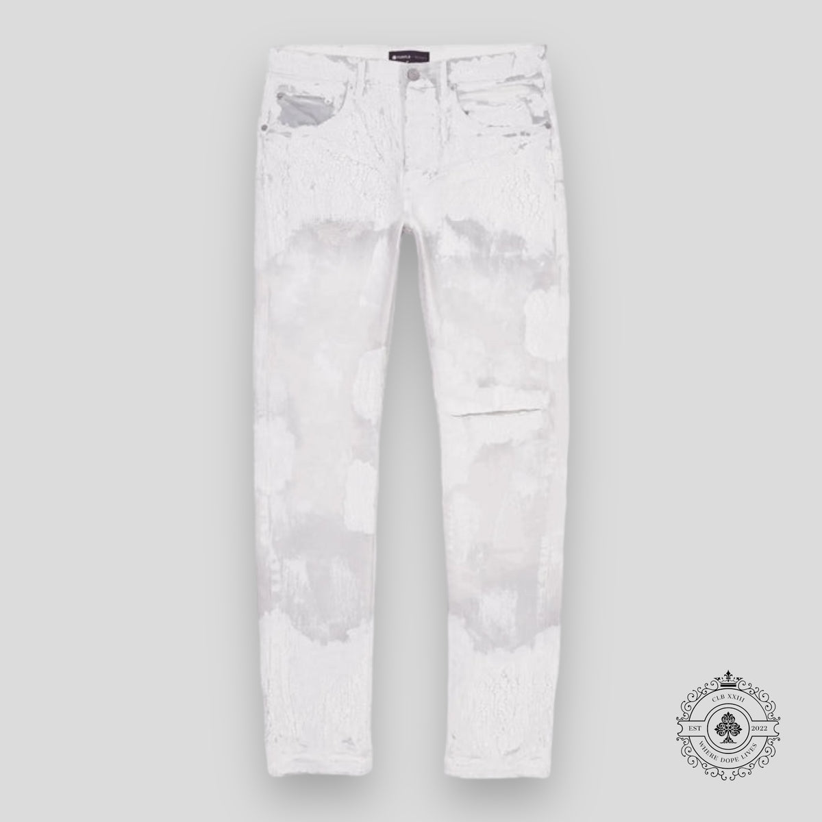 Purple Brand Faded ERCU Crackle Denim Jeans