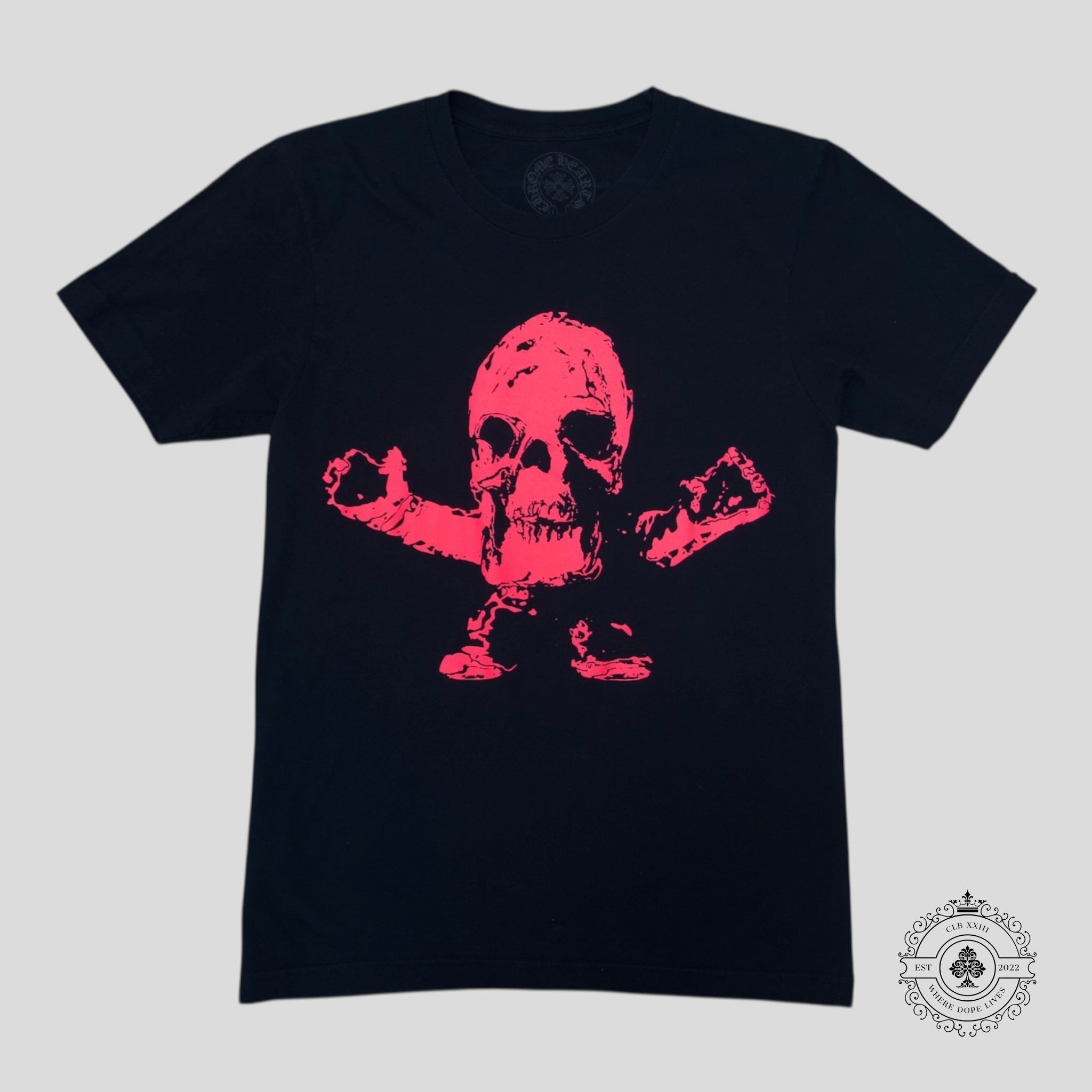Chrome Hearts Foti Harris Tee in Black / Pink