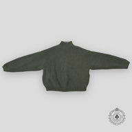 Balenciaga Faux Fur Zip-Up Hoodie in Black / White