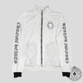 Chrome Hearts Horseshoe Logo Mesh Track Jacket in White