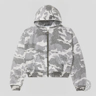 Vale Winter Crystal Work Jacket in Camo