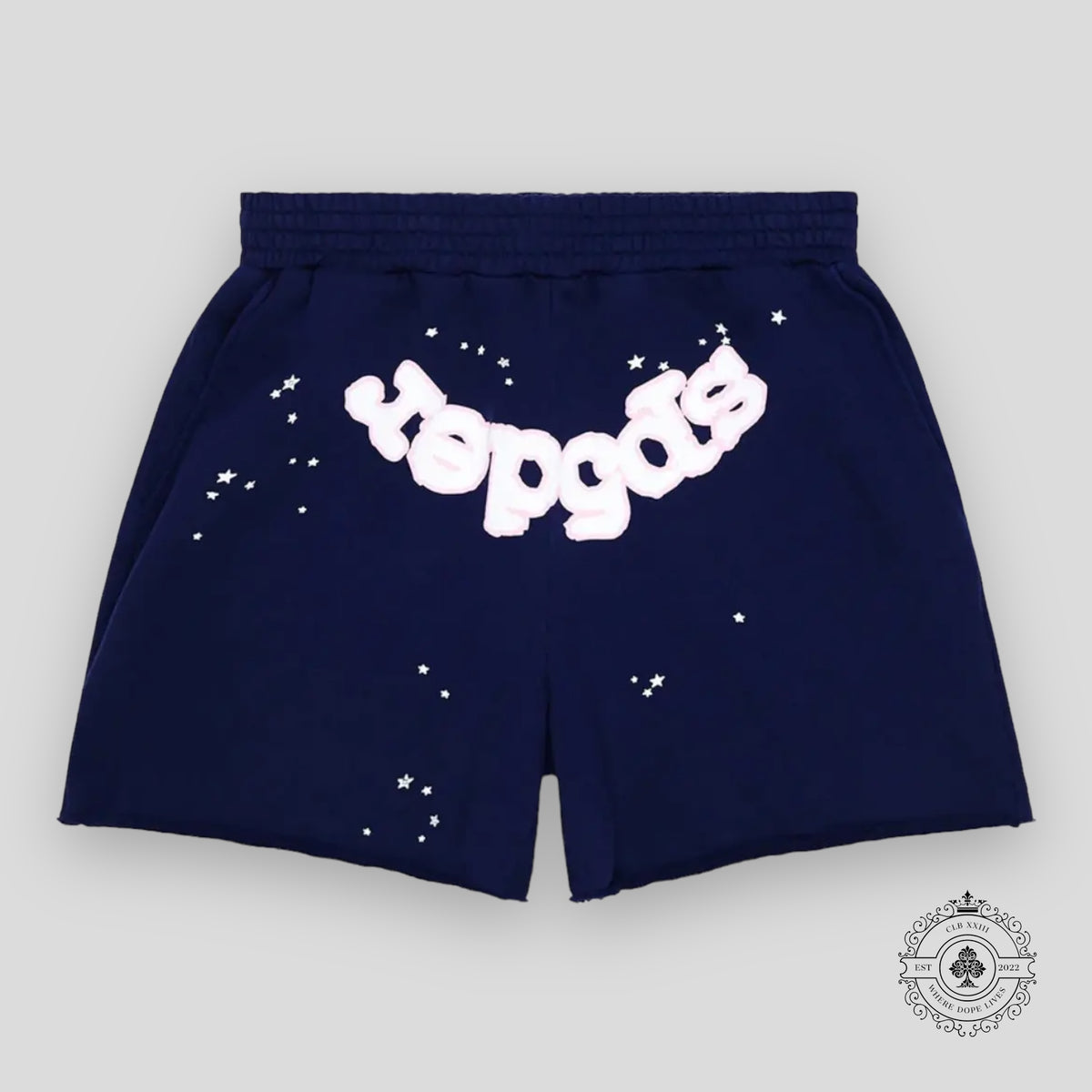 Sp5der OG Web Sweatshorts Navy
