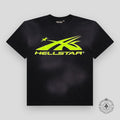 Hellstar Sport Logo Gel T-Shirt in Black / Neon