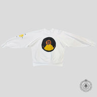 Kanye West Jesus is King Chicago Gold Coin Crewneck in White