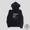 Loewe Embroidered Logo Hoodie in Dark Navy