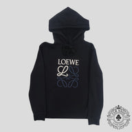Loewe Embroidered Logo Hoodie in Dark Navy