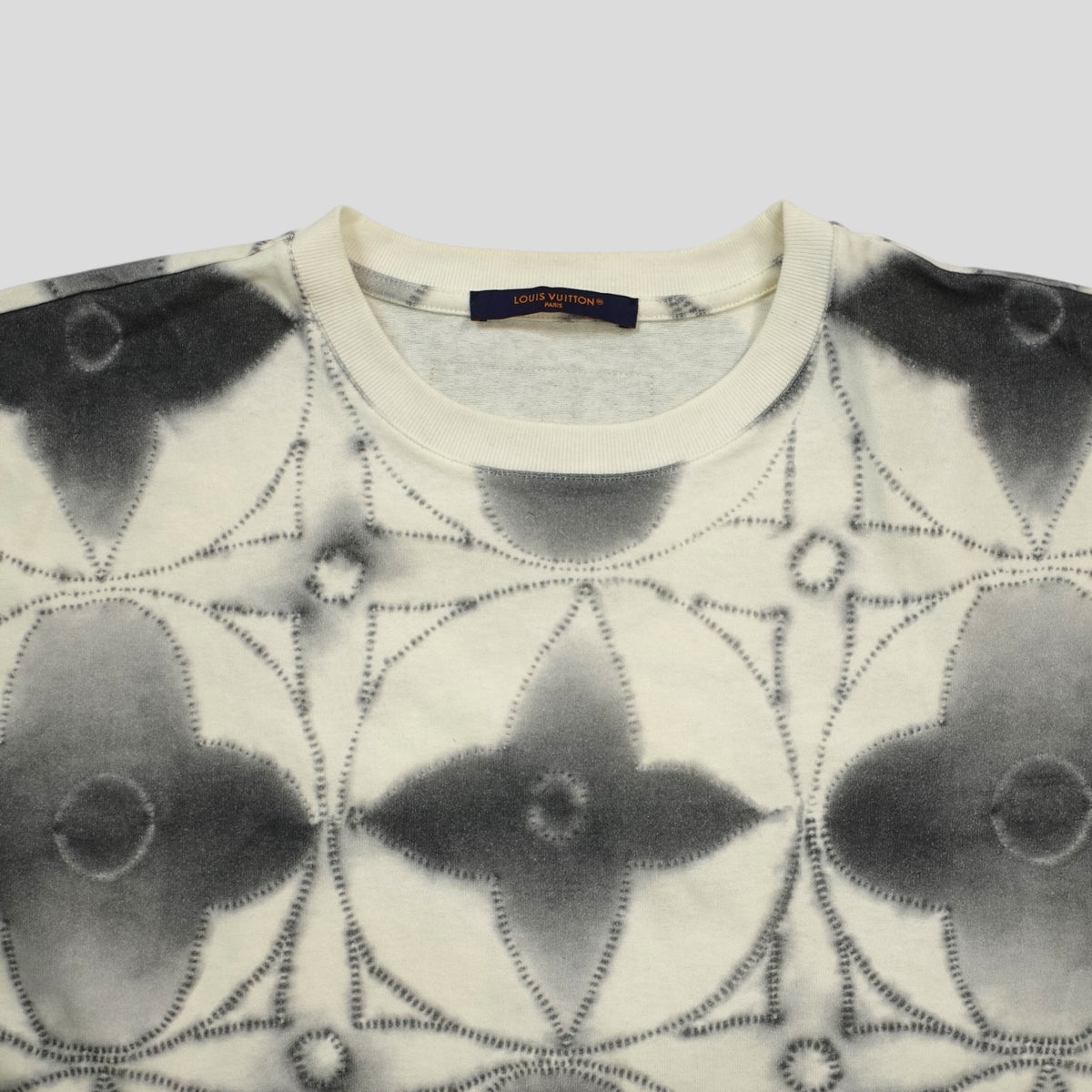 Louis Vuitton Printed Shibori Tie-Dye Tee in White