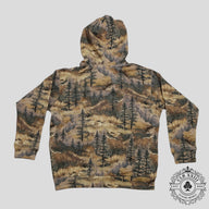 Gucci X The North Face Forest Print Pullover Hoodie in Multicolor